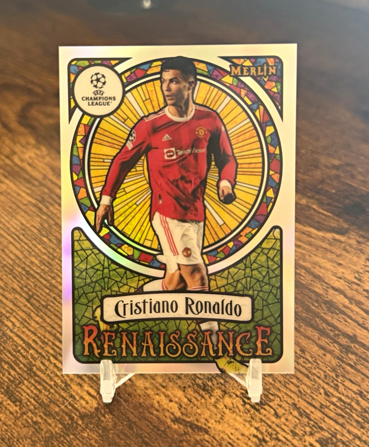 Topps 2021-22 Merlin Chrome UEFA Renaissance Cristiano Ronaldo Man United R-2 Topps 2021-22 Merlin Chrome UEFA Renaissance Cristiano Ronaldo Man United R-2