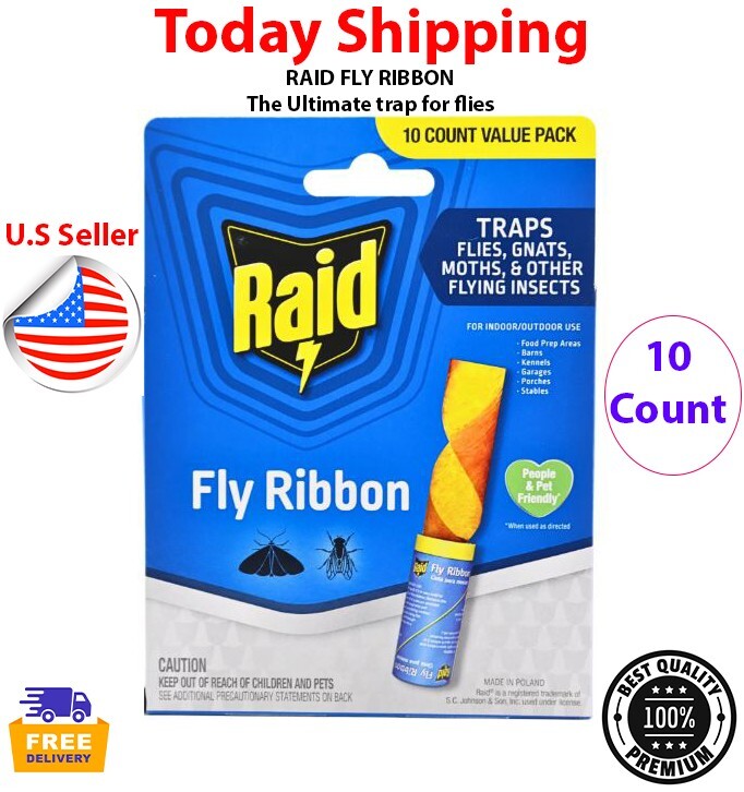 Pack Of 10 Fly Ribbon Insect Trap Sticky Glue Catcher Strip Traps Kitchen Food, Pack Of 10 Fly Ribbon Insect Trap Sticky Glue Catcher Strip Traps Kitchen Food,