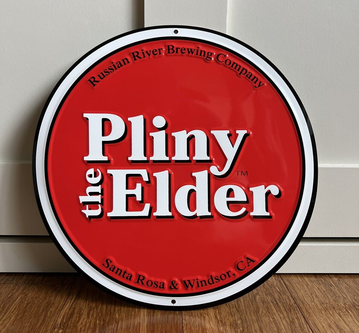 Pliny the Elder • Russian River Brewing Company • Tin Tacker Metal Beer Sign IPA Pliny the Elder • Russian River Brewing Company • Tin Tacker Metal Beer Sign IPA