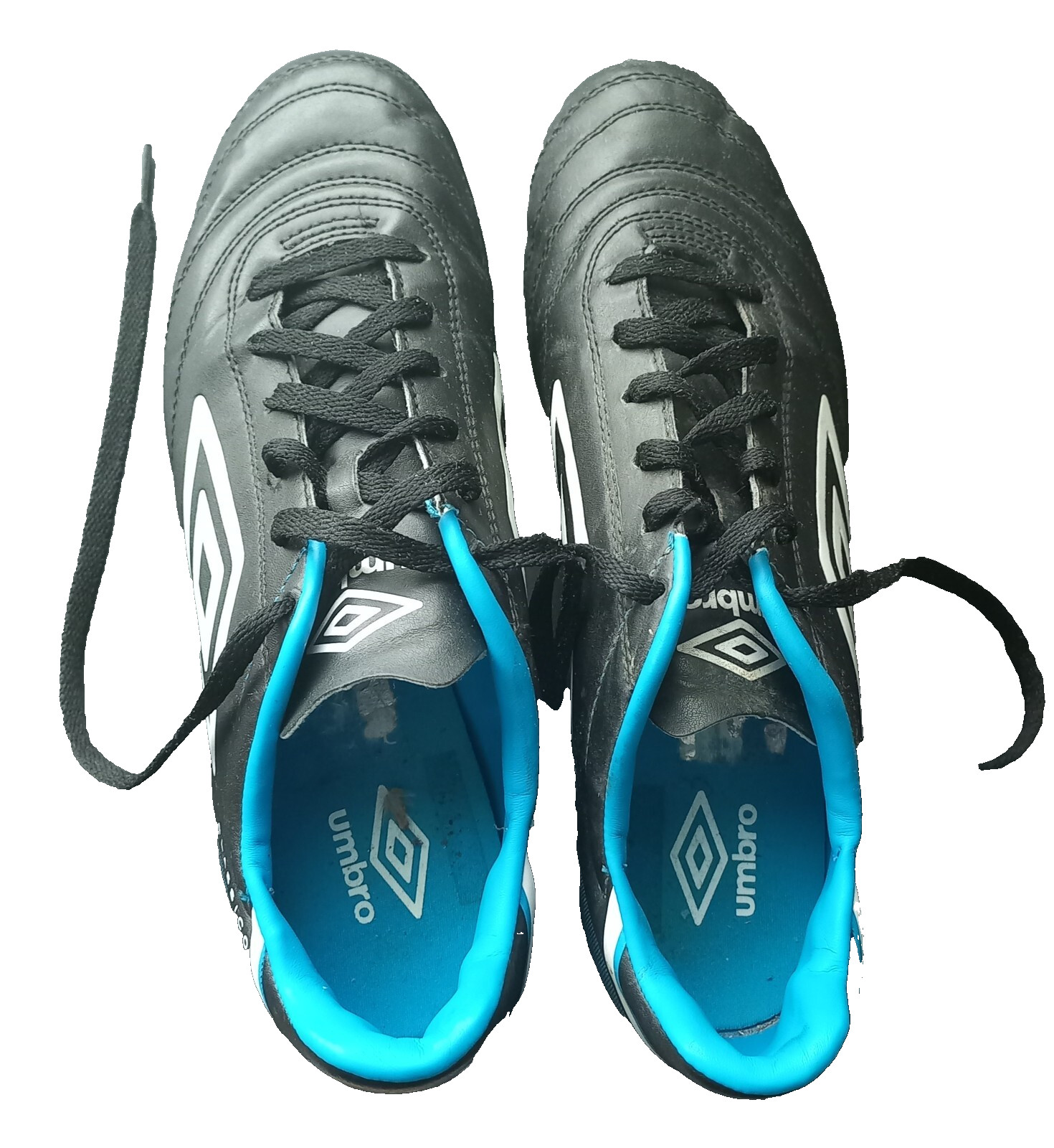 Umbro Classico Men\'s football boots black and blue size 8
