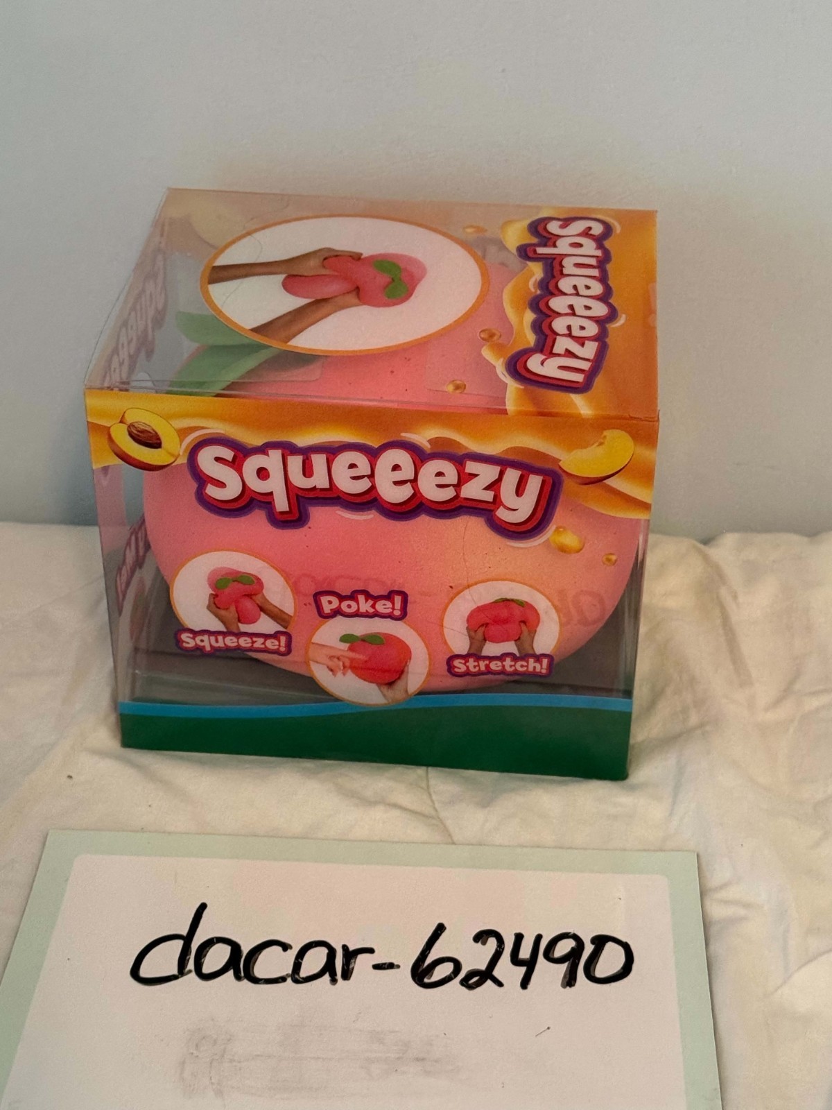 AUTHENTIC Sunny Days Squeezy Peach Stress Ball Squishy Unopened Brand-New