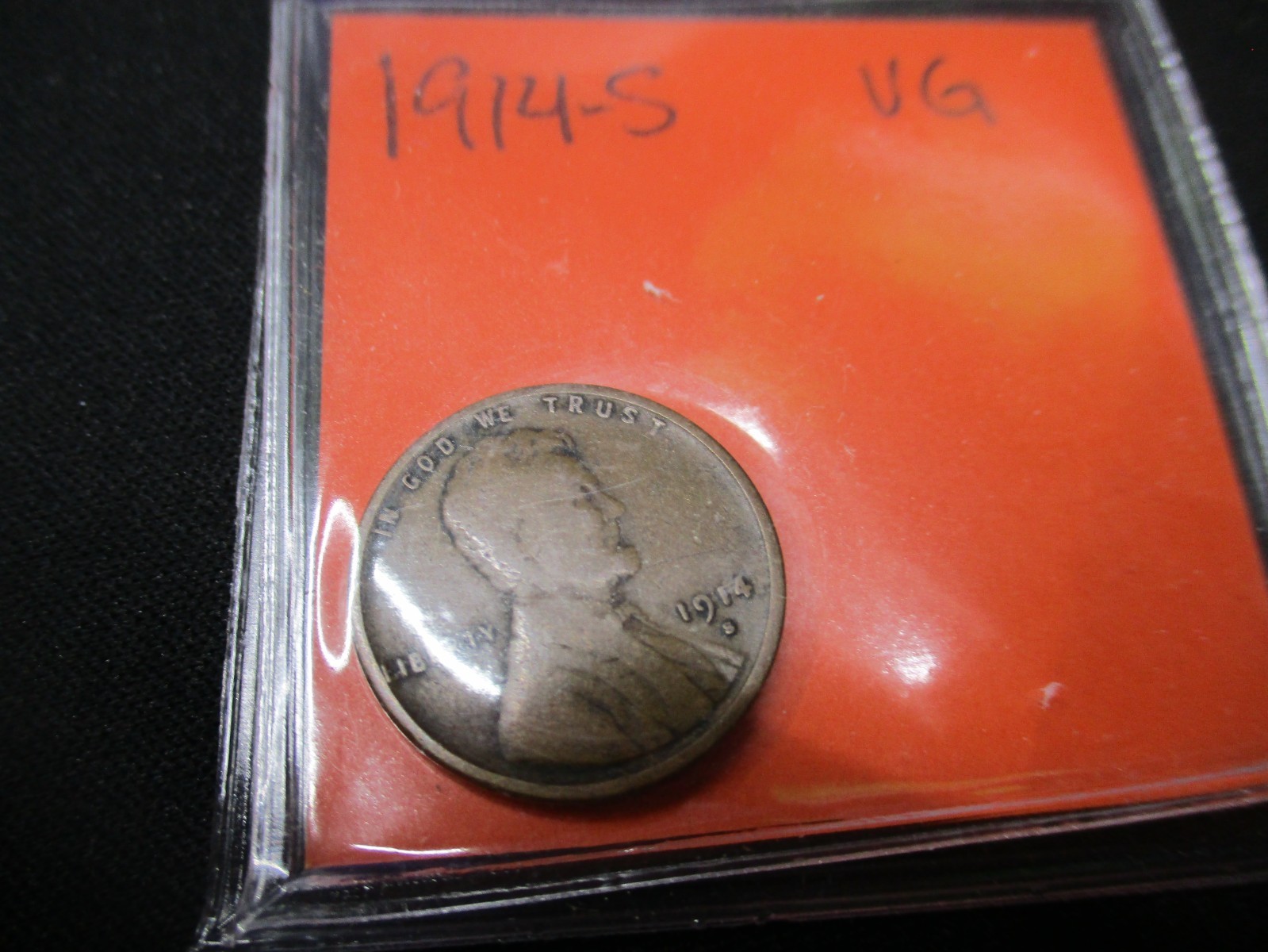 1914-S LINCOLN WHEAT CENT VG XX 1914-S LINCOLN WHEAT CENT VG XX
