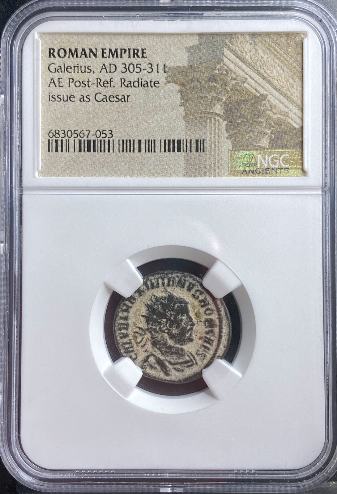 Ancient Roman Coin Emperor Galerius 305-311 AD NGC Certified Caesar Concordia