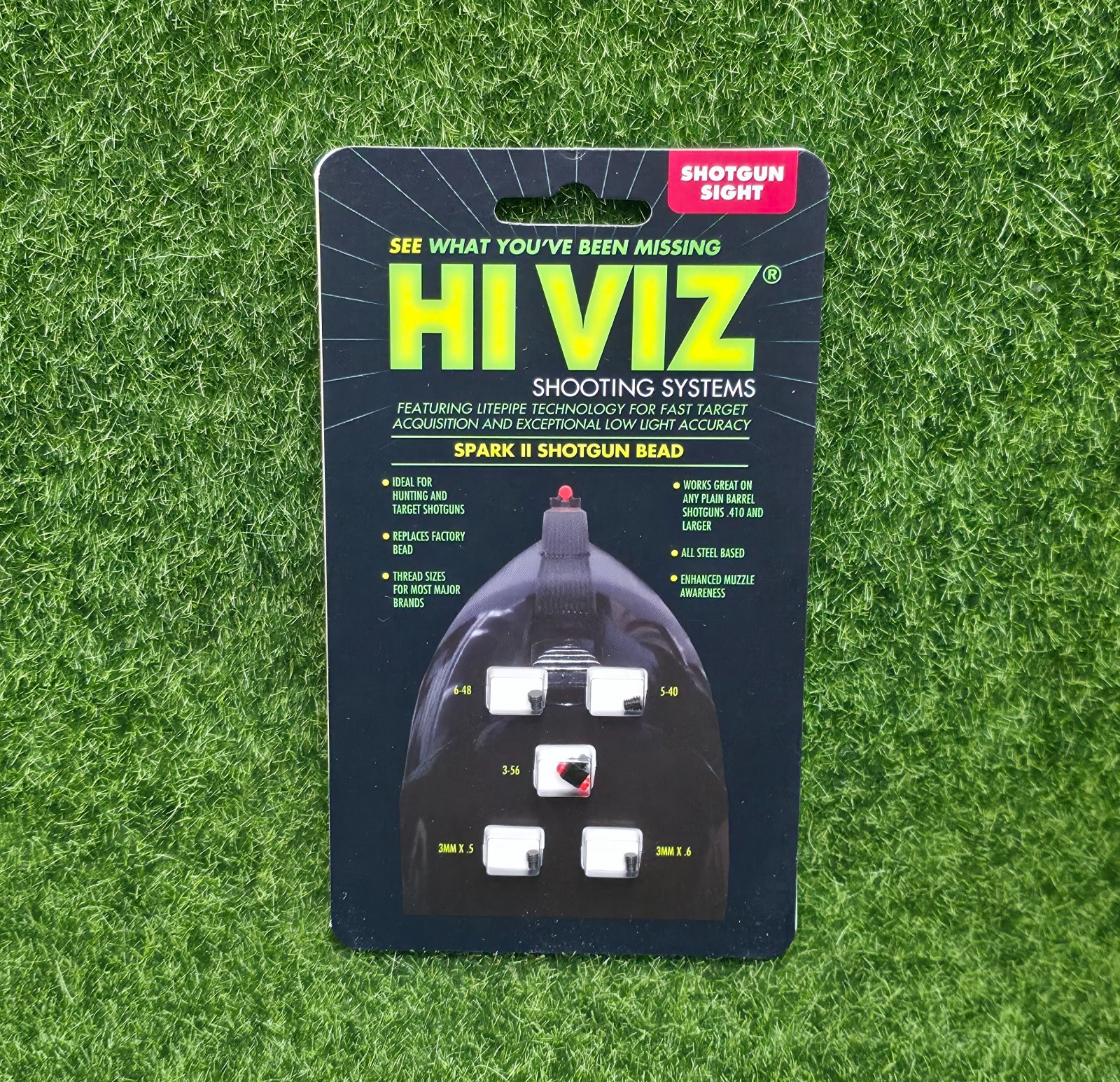 HIVIZ Spark II Bead Replacement Red Fiber-Optic Front Sight For Shotguns #BD1008 HIVIZ Spark II Bead Replacement Red Fiber-Optic Front Sight For Shotguns #BD1008