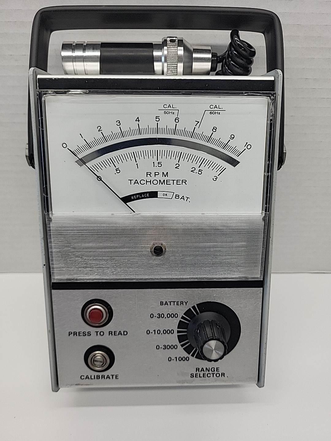 Ametek Model C-891 Portable RPM Tachometer With Hard Case 