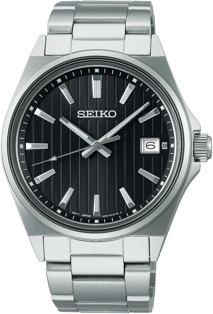 SEIKO SELECTION SBTH005 Chronograph Quartz Watch Black Dial Men\'s Tested Japan N