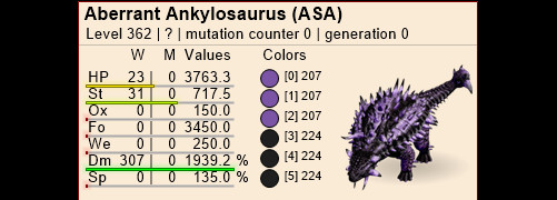 Ark ASA Xbox/PC/PS PVE Nightmare Aberrant Ankylosaurus Anky EGG Pair Top Melee