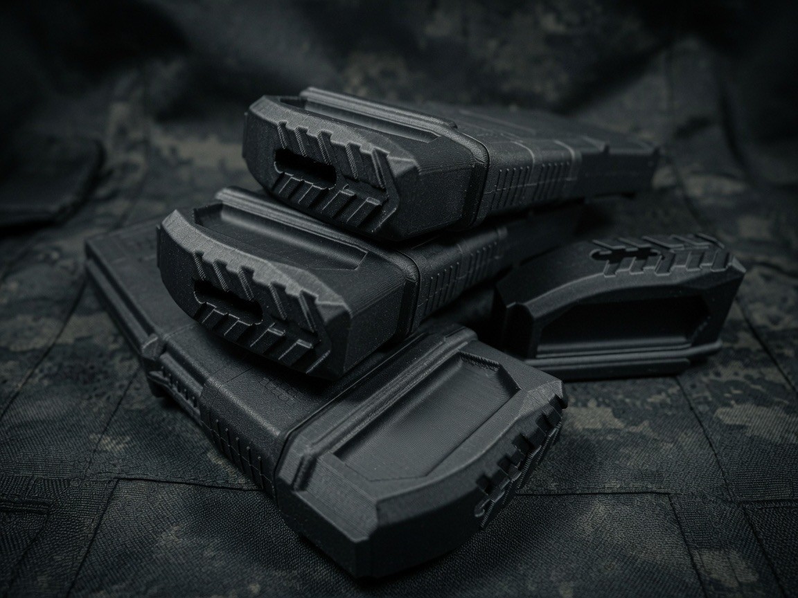 4Pack Magpods  – Solid Base Plate upgraded for M3 PMAGs. CA Compliant 