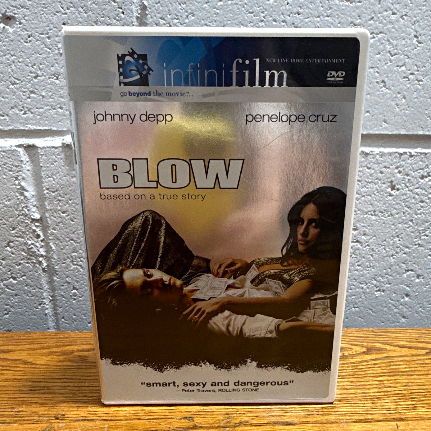 New Line Home Entertainment Blow DVD (2001) R Drama Widescreen Depp Tall Case