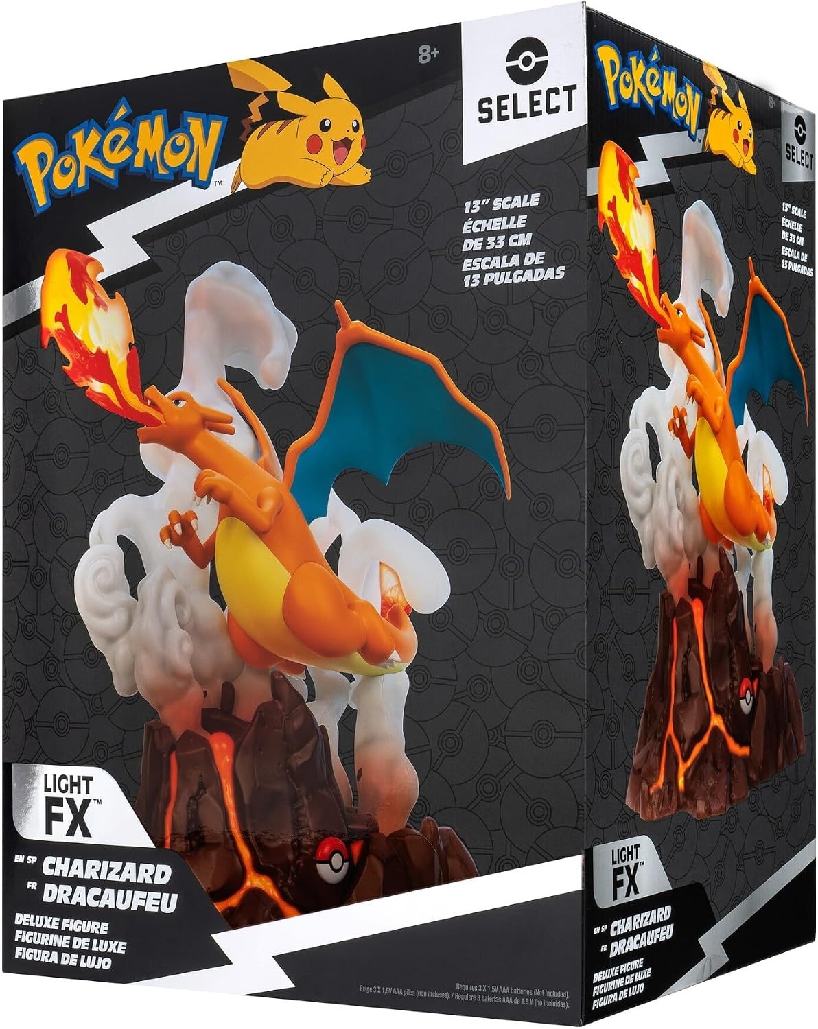 New CHARIZARD Jazwares RARE Pokemon Select Deluxe 13\