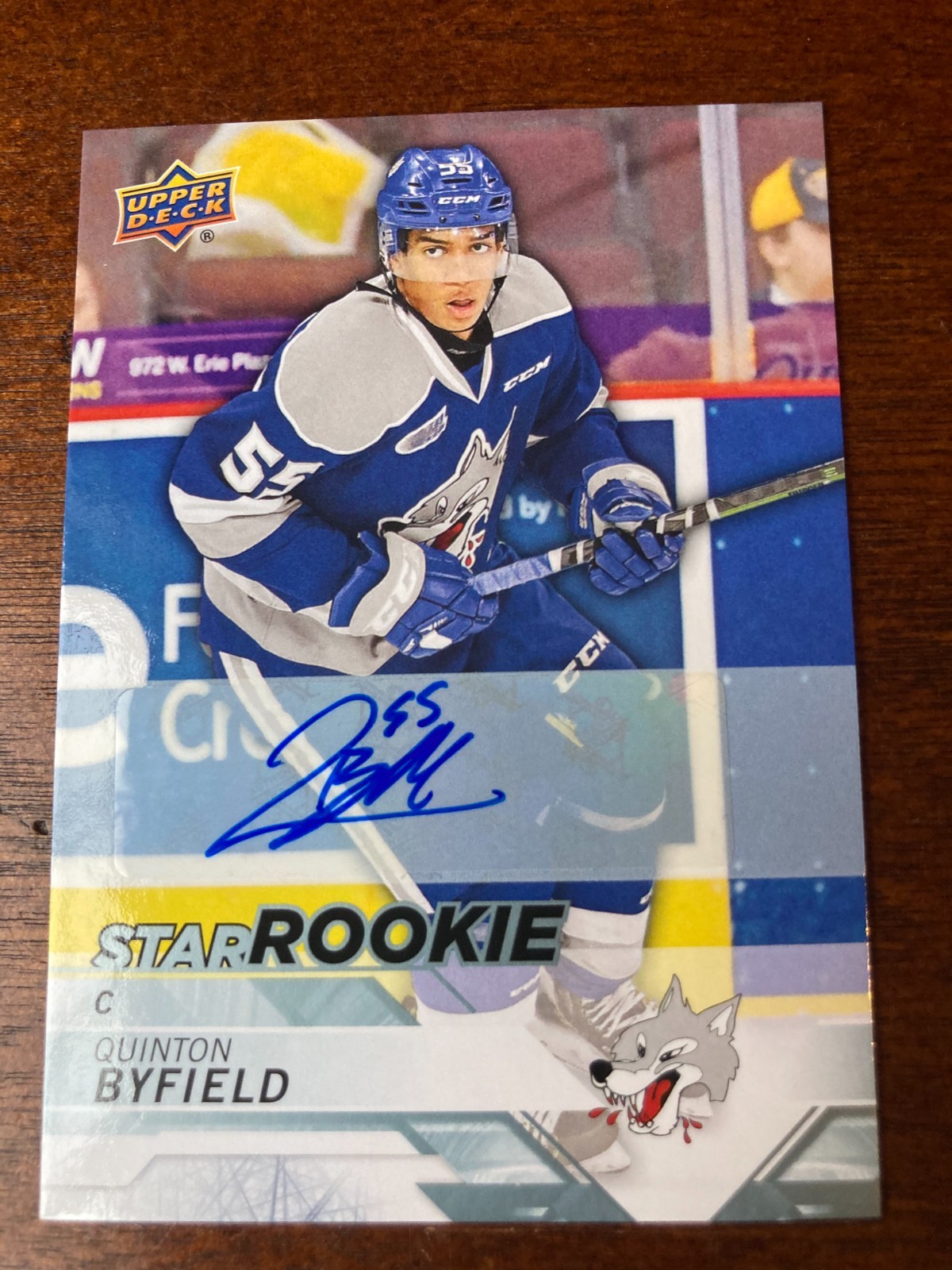 2018-19 Upper Deck Quinton Byfield Auto Rookie Autograph 2018-19 Upper Deck Quinton Byfield Auto Rookie Autograph