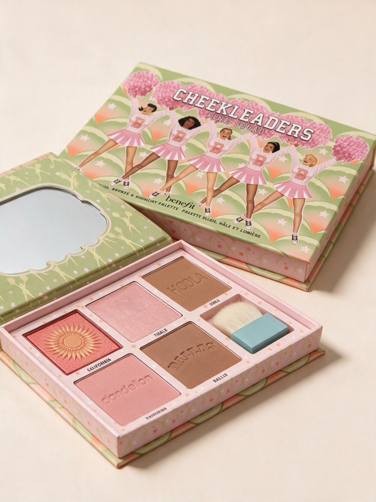 Benefit Cosmetics Cheekleaders Pink Squad Blush, Bronzer & Highlighter Palette