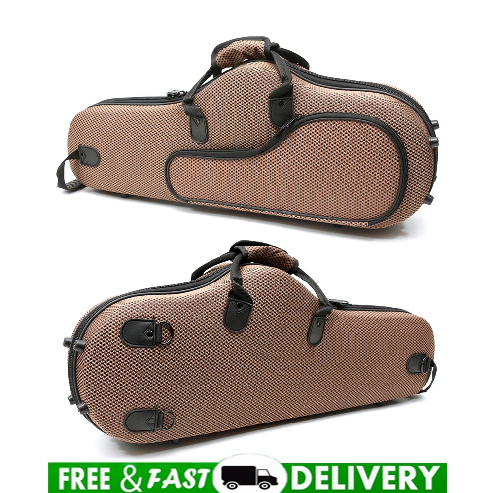 Alto Saxophone Case Brown Professional Nylon with Backpack Strap Lightweight New