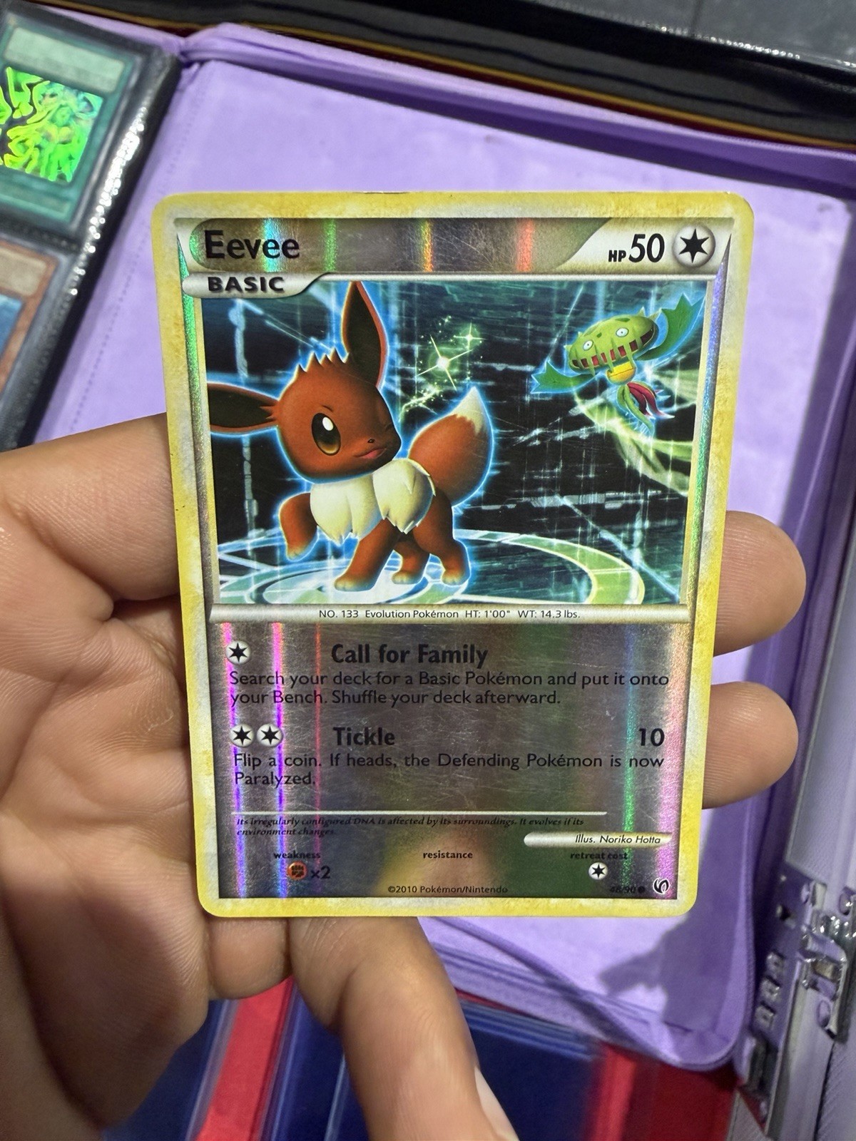 POKEMON Eevee - Undaunted 48/90 - Reverse Holofoil Common POKEMON Eevee - Undaunted 48/90 - Reverse Holofoil Common