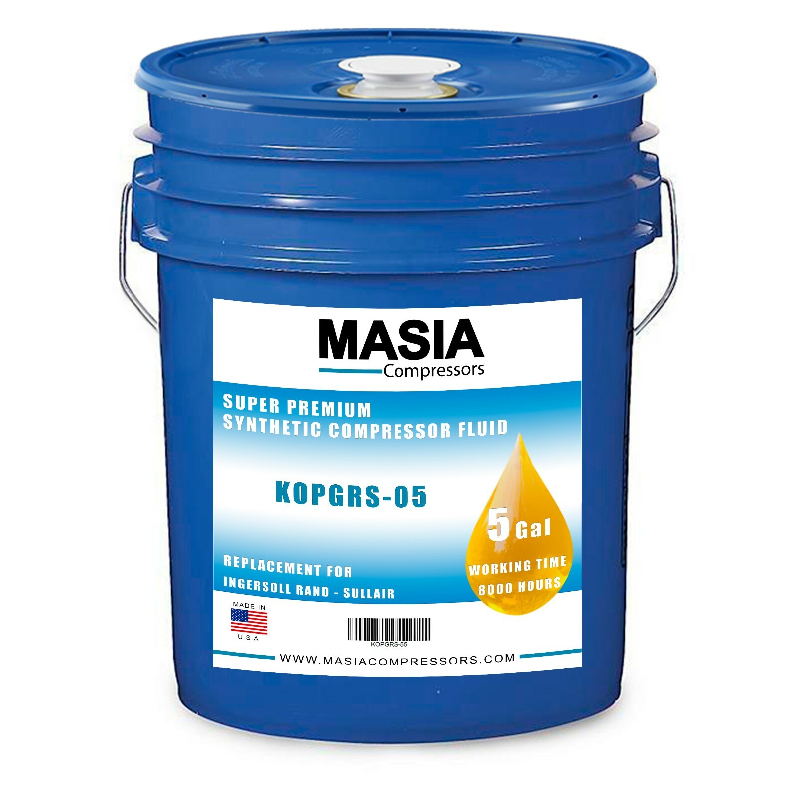 250022-669 Sullair Sullube-32 Synthetic Lubricant 5 Gal Pail Non-Poly Base