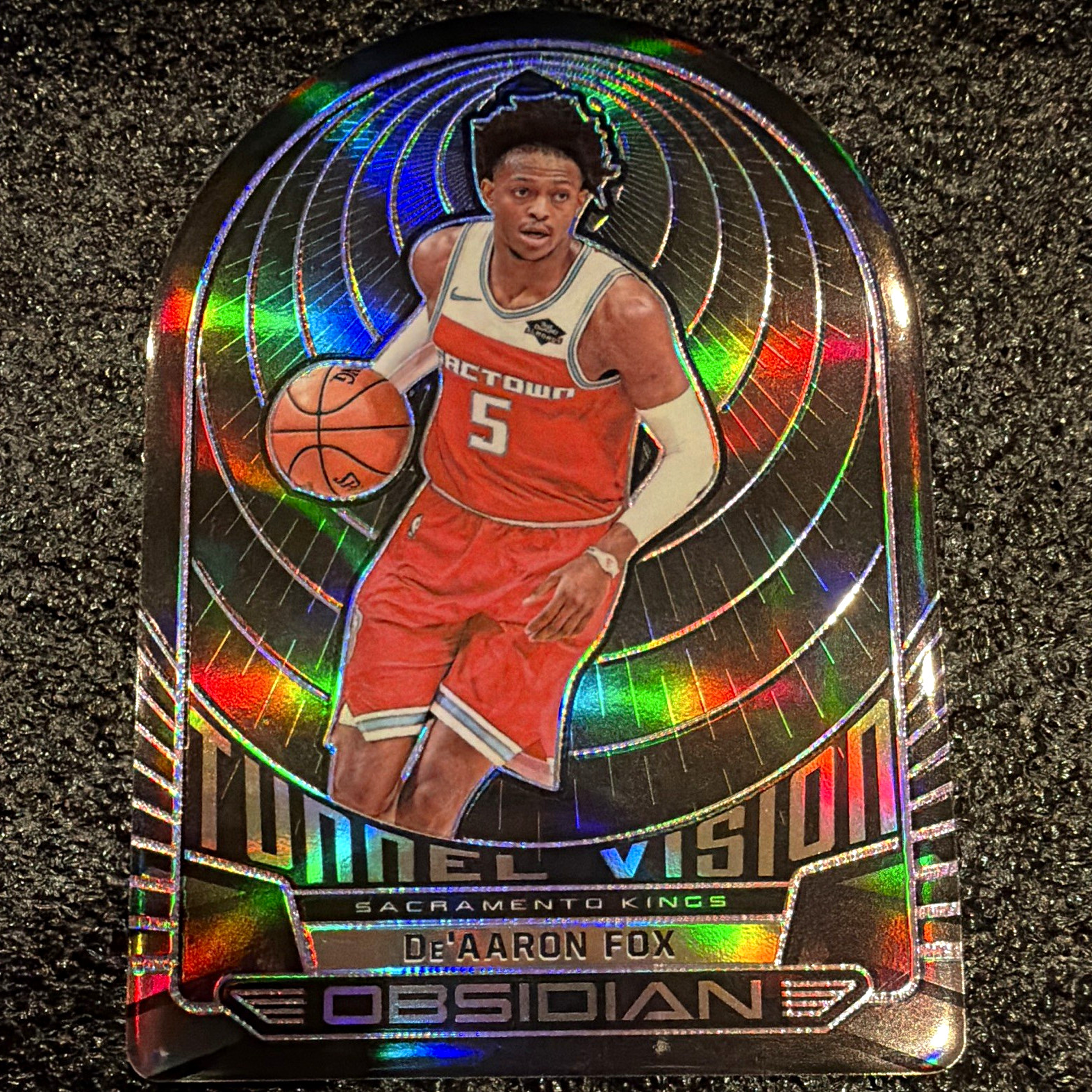 Panini 2019-20 Obsidian Tunnel Vision De'Aaron Fox Kings #25 48/50 PERFECT CARD Panini 2019-20 Obsidian Tunnel Vision De'Aaron Fox Kings #25 48/50 PERFECT CARD