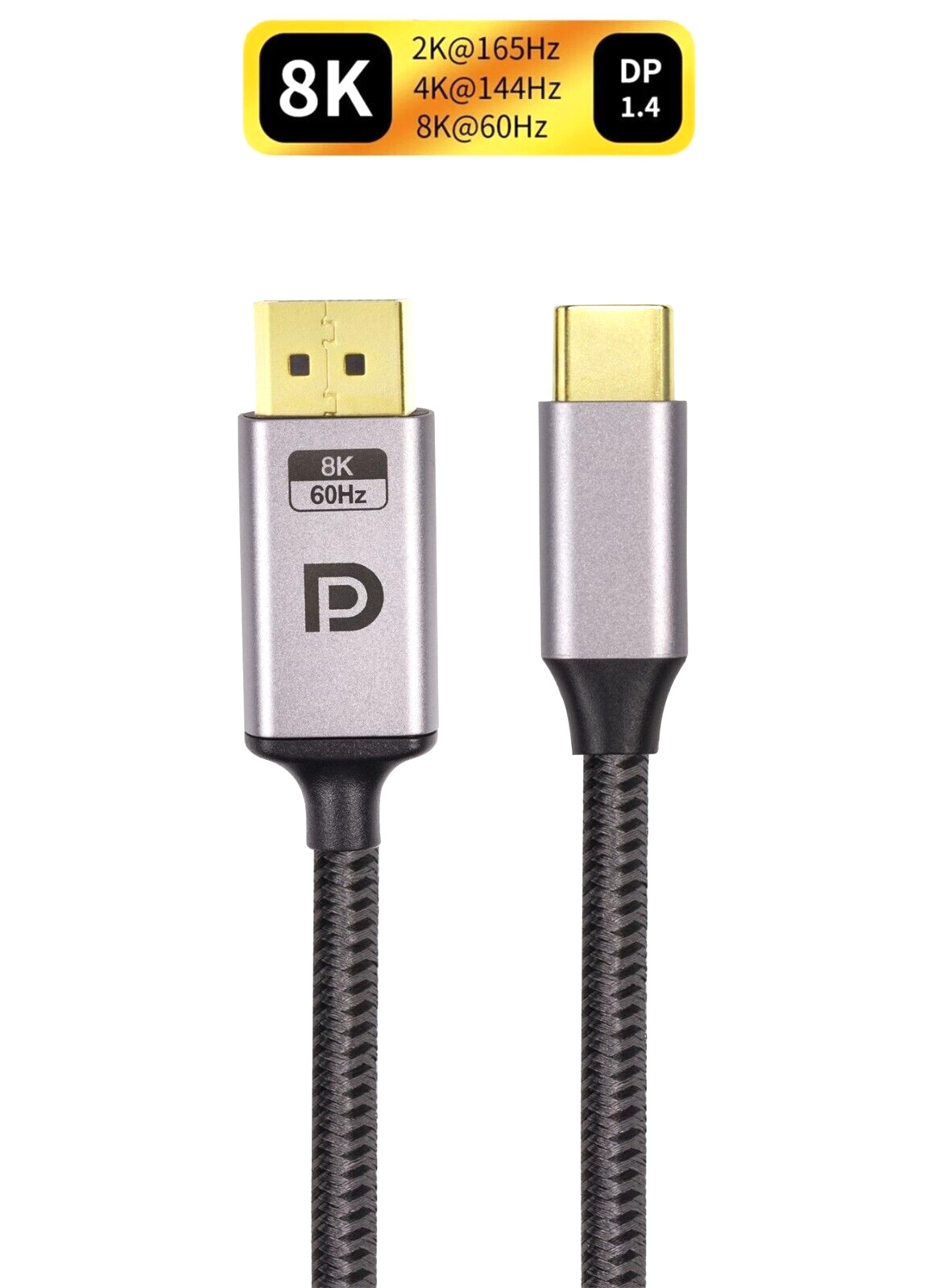 3FT 8K DisplayPort 1.4 M to USB TYPE C M Cable (Bi-directional) 8K@60Hz 3FT 8K DisplayPort 1.4 M to USB TYPE C M Cable (Bi-directional) 8K@60Hz