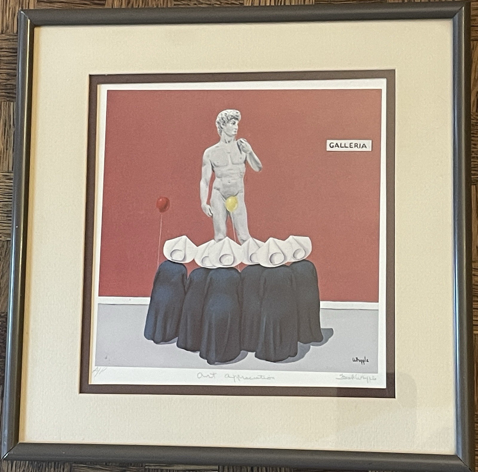 RARE Frank Whipple “Art Appreciation” Signed A/P  (Artist/Proof) – Wimple Nuns