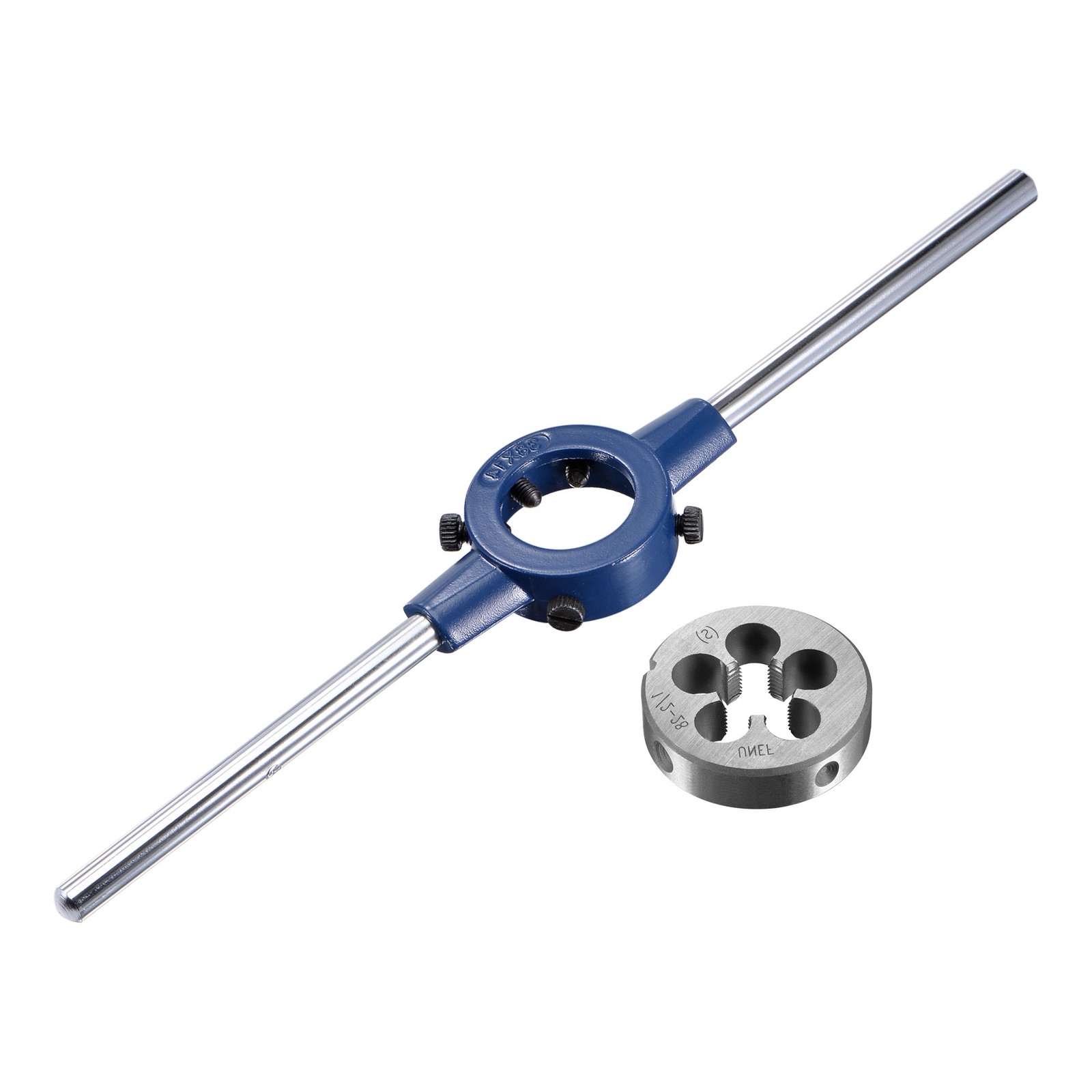 Round Die Stock Handle Wrench Set for Tapping 1/2-28 UNEF Die 38mm Holder Round Die Stock Handle Wrench Set for Tapping 1/2-28 UNEF Die 38mm Holder