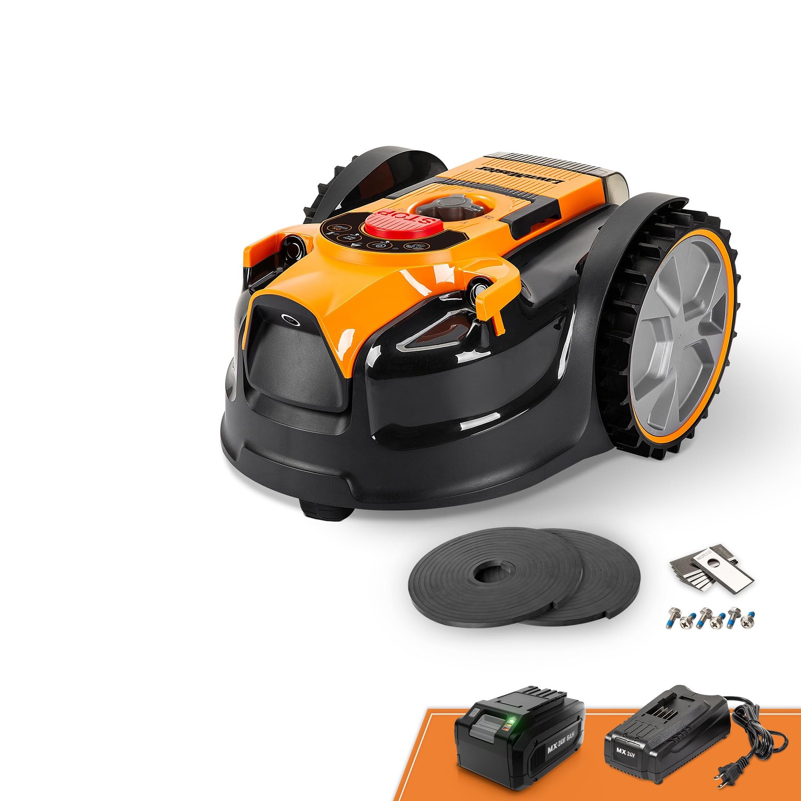 LawnMaster OcuMow™ VBRM601YCM MAX Perimeter Wire Free Robot Lawn Mower