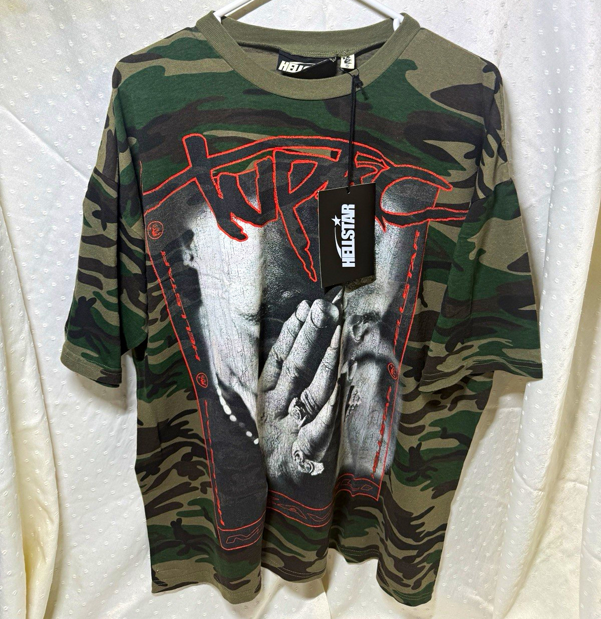 Hellstar Makaveli Militant Camo T-Shirt Men\'s XL (2026 ComplexCon Exclusive) Hellstar Makaveli Militant Camo T-Shirt Men\'s XL (2026 ComplexCon Exclusive)
