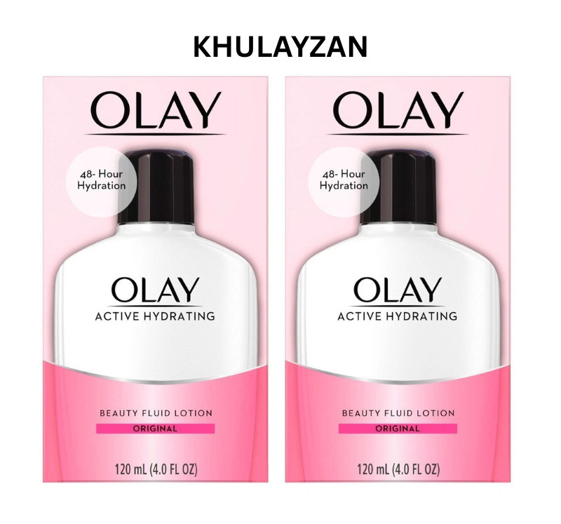 2 Pack Olay Active Hydrating Beauty Fluid Lotion Original 48 Hour 4 Oz (120ml)