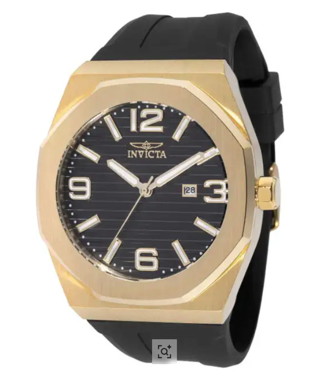 Invicta Huracan Isovent Men's Watch - 48mm 45776 Black Silicone Band W/Gold New