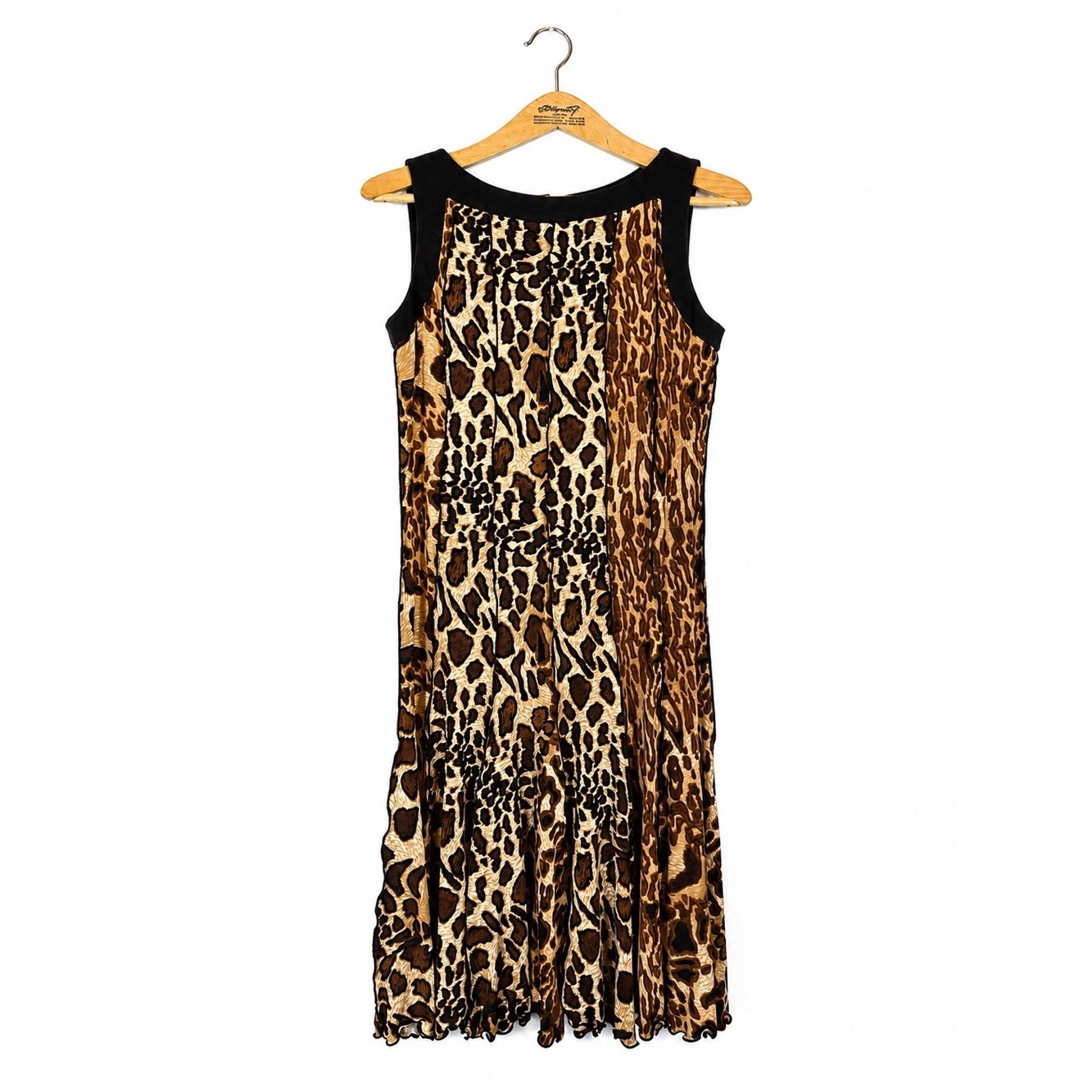 Karen Kein Leopard Print Midi Dress Size 4 VTG 90s Mobwife Grunge Edgy Indie Karen Kein Leopard Print Midi Dress Size 4 VTG 90s Mobwife Grunge Edgy Indie