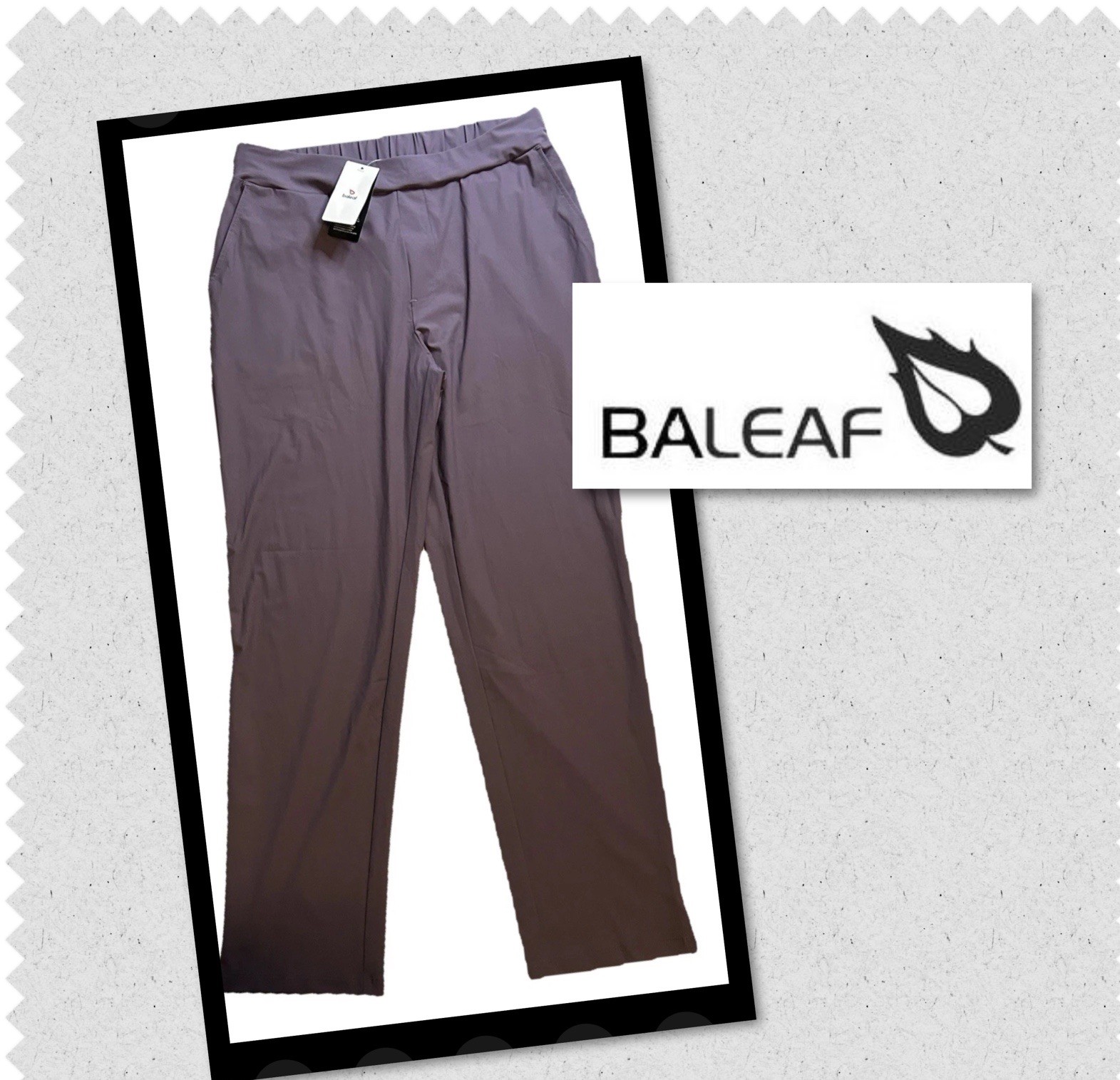 Baleaf NEW Women\'s MEDIUM Purple Stretch Fitness Work-out Pants Athleisure NWT