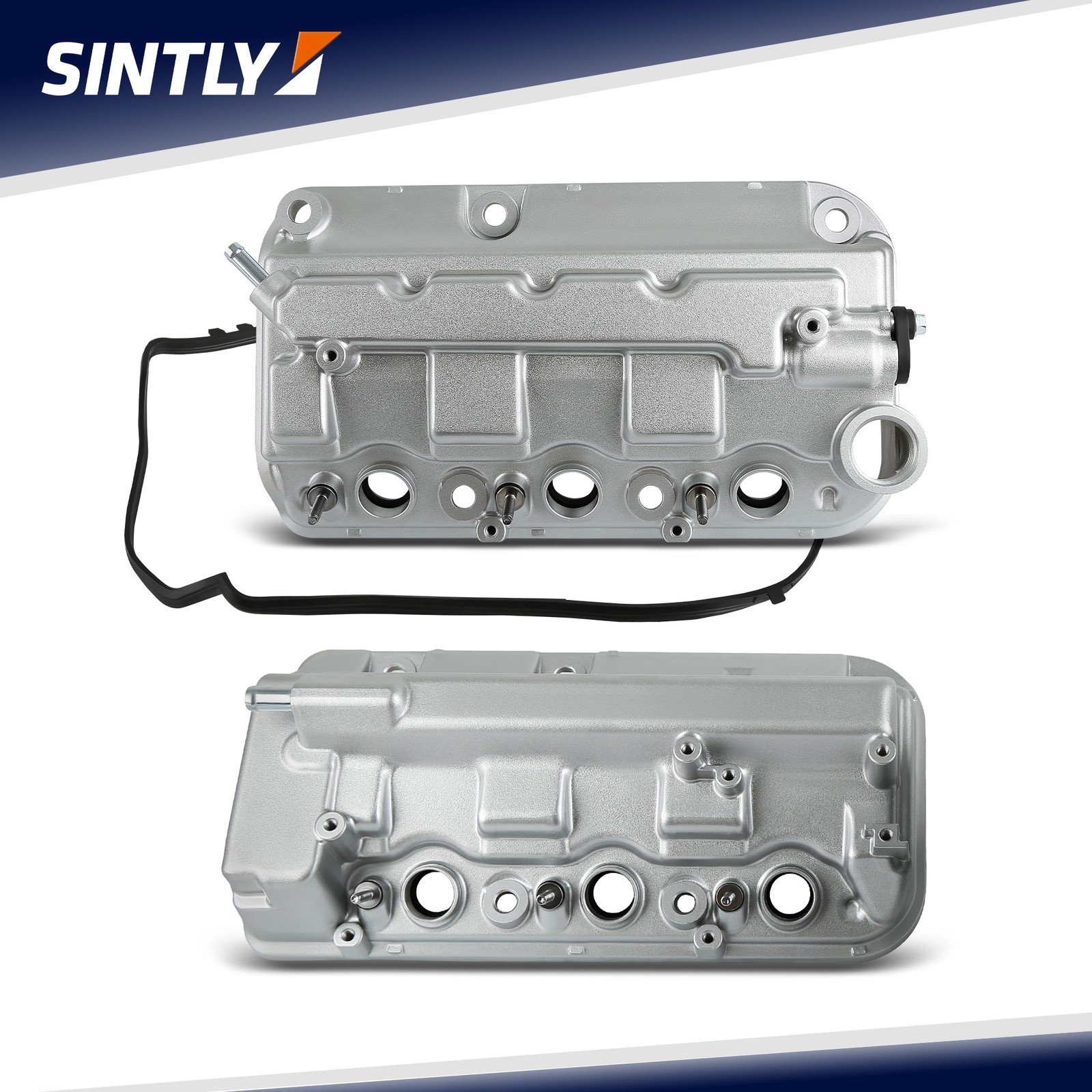 SINTLY 2x Engine Valve Cover w/ Gasket for Honda Accord Odyssey Pilot Acura RDX
