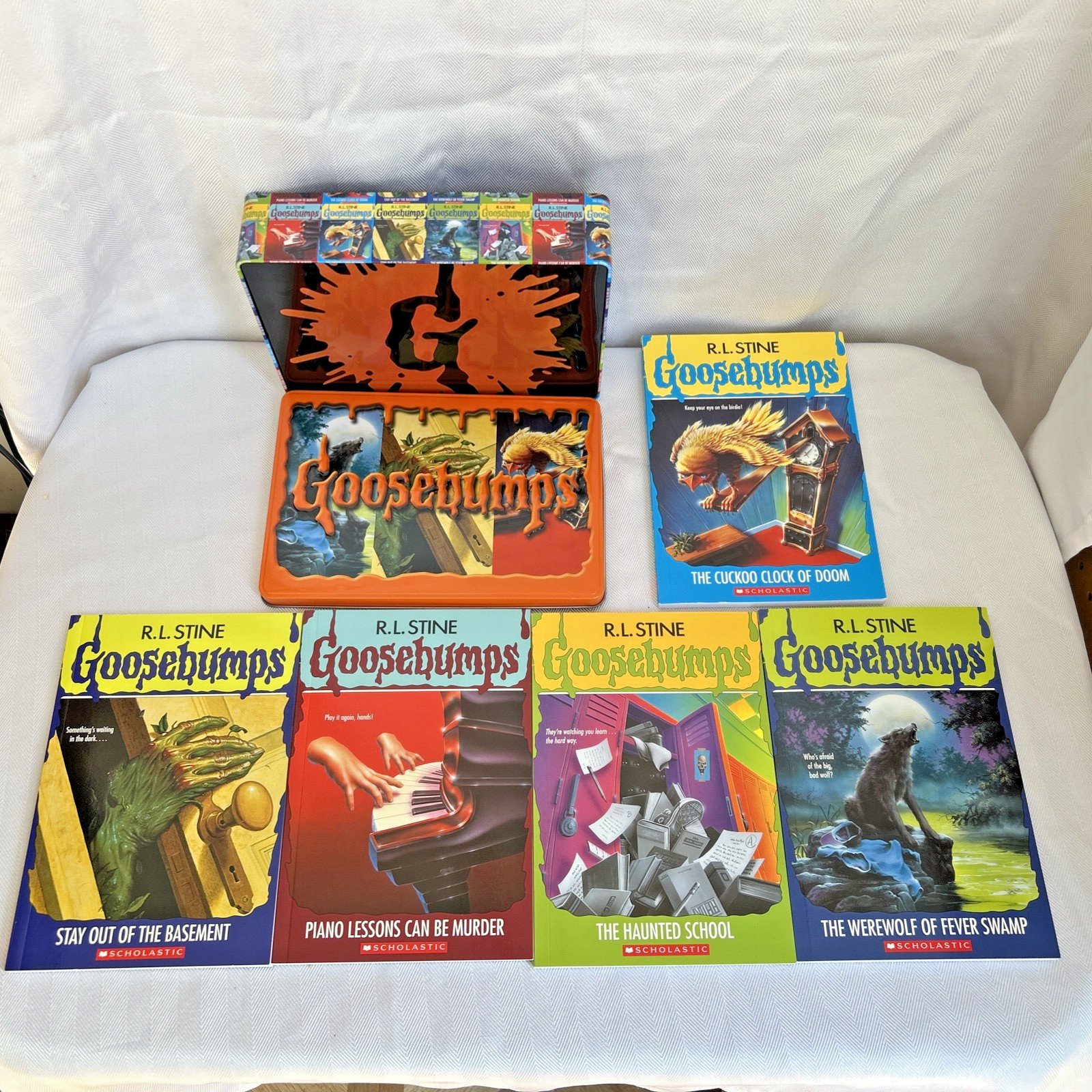 Goosebumps Retro Fear Set: Limited Edition Tin by R. L. Stine Kids Youth Books