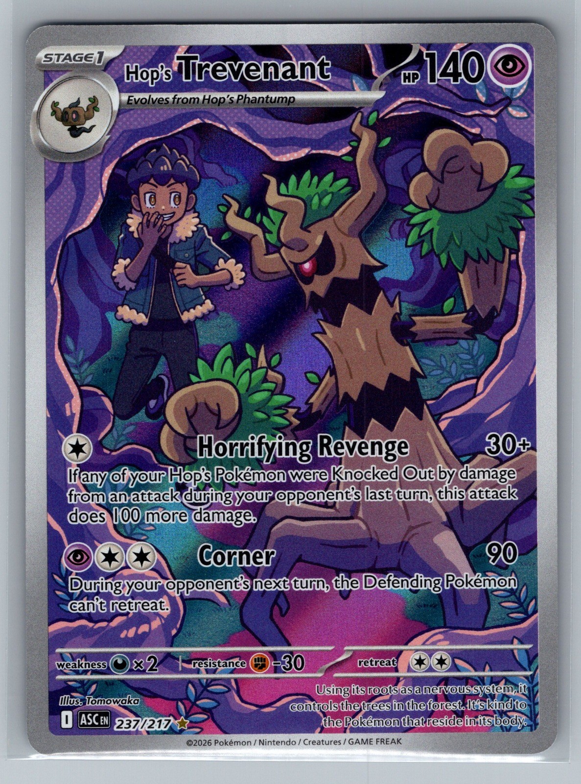 Hop\'s Trevenant Holo Illustration Rare ME: Ascended Heroes 237/217 NM