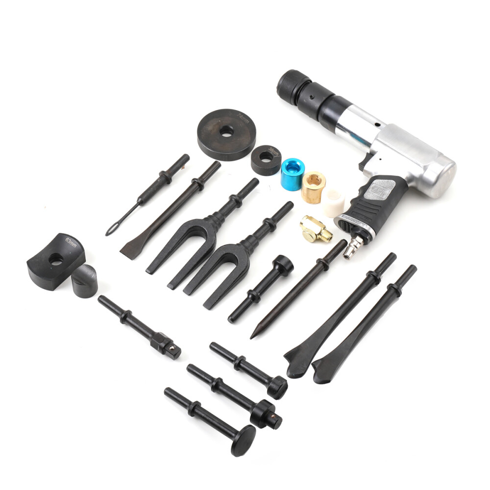 Multi-functional Air Hammer Tool Set With Case Pneumatic Hammer Piece Chisel Kit