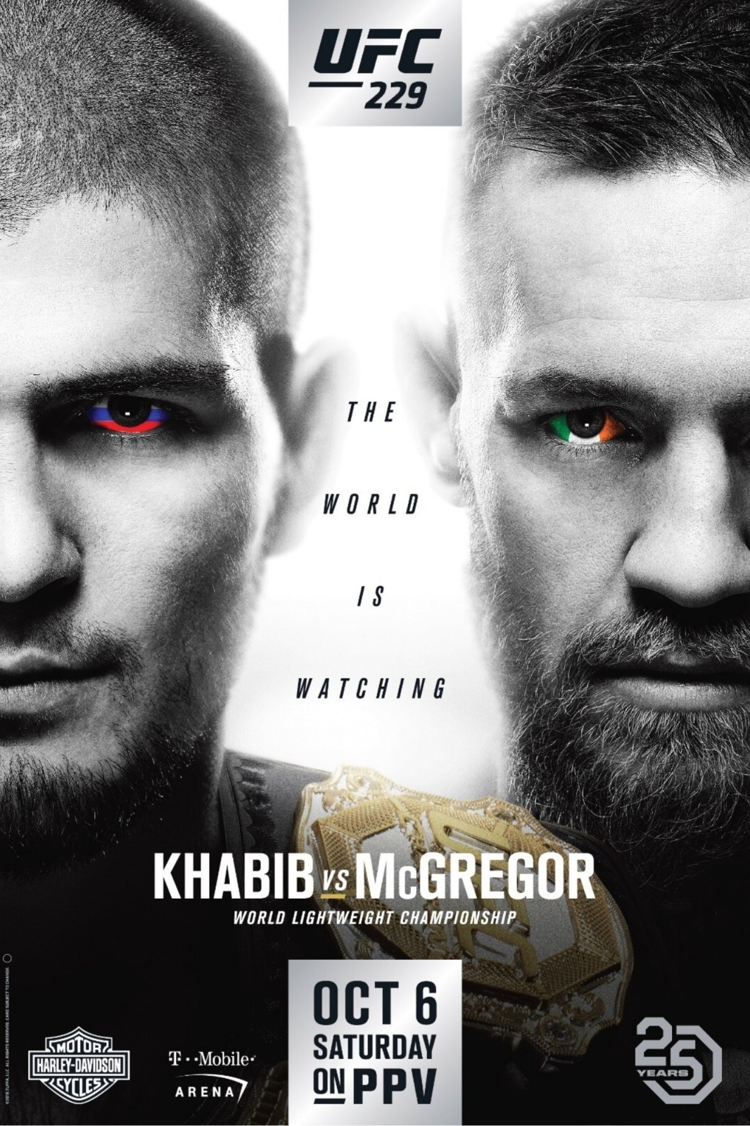 UFC 229 Khabib Vs. McGregor 12x18 Fight Poster Reprint