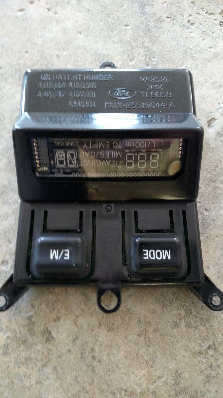 Rebuilt 99-04 FORD F250 F350 SD OVERHEAD CONSOLE MESSAGE CENTER DISPLAY COMPASS/