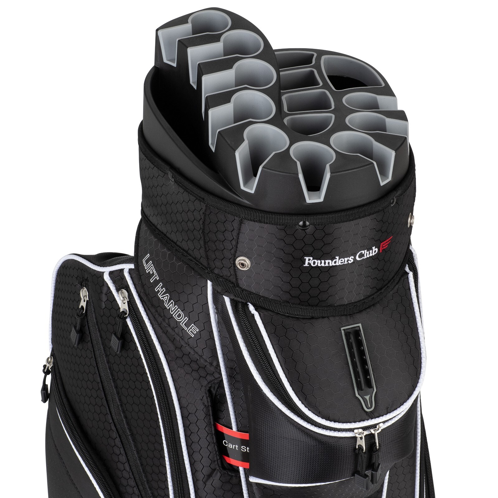 Founders Club Premium Golf Cart Bag for Men with 14 Way Organizer Divider Top