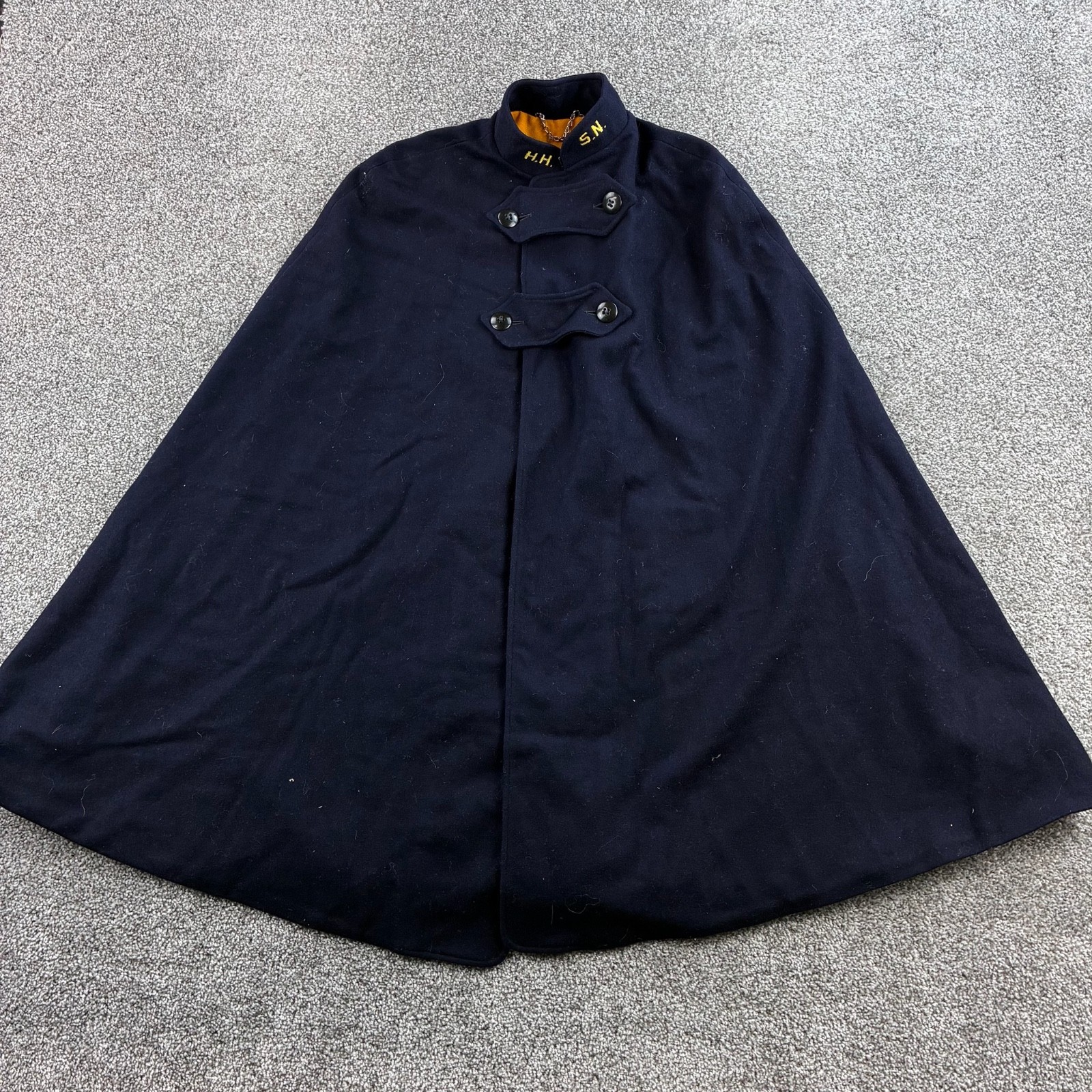 Vintage Nurses Cape Cloak 40’s WWII Wool Navy Orange Standard Apparel Company Vintage Nurses Cape Cloak 40’s WWII Wool Navy Orange Standard Apparel Company