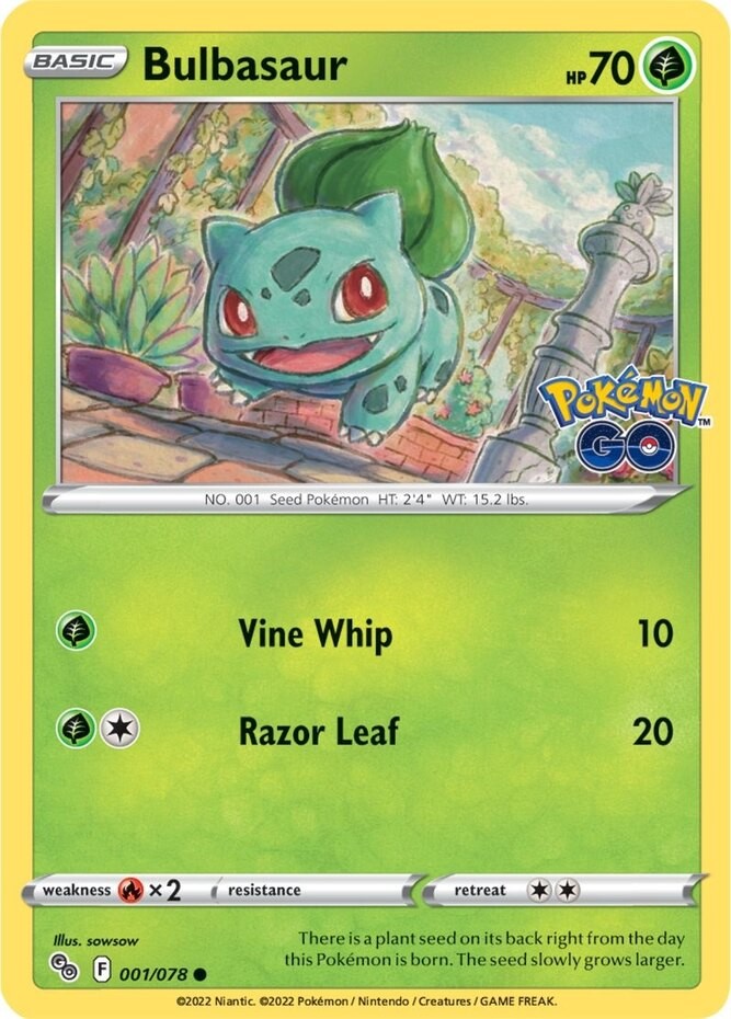 Bulbasaur - 001/078 - Common - Near Mint