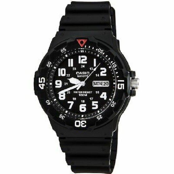 Casio MRW200H Series Men\'s black Rubber Strap Day Date Analog Sports Watch Casio MRW200H Series Men\'s black Rubber Strap Day Date Analog Sports Watch