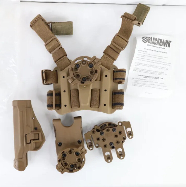 New Blackhawk Serpa Military Issued USMC Drop Leg Holster System Kit Beretta