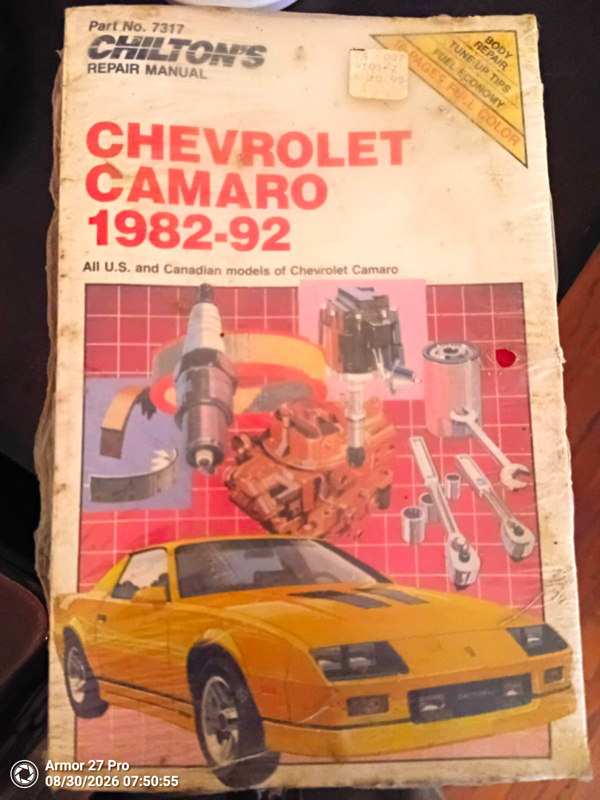 Chilton's Chevrolet Camaro 1982-92 Repair Manual #7317