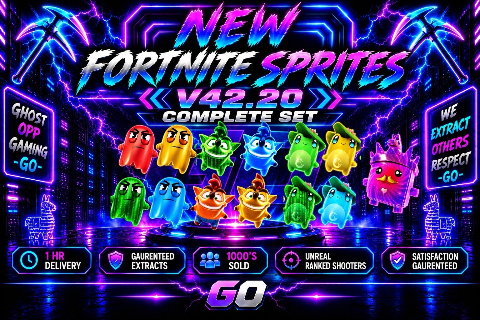 Fortnite Sprites NEW Complete Set V42.20 Fast DELIVERY