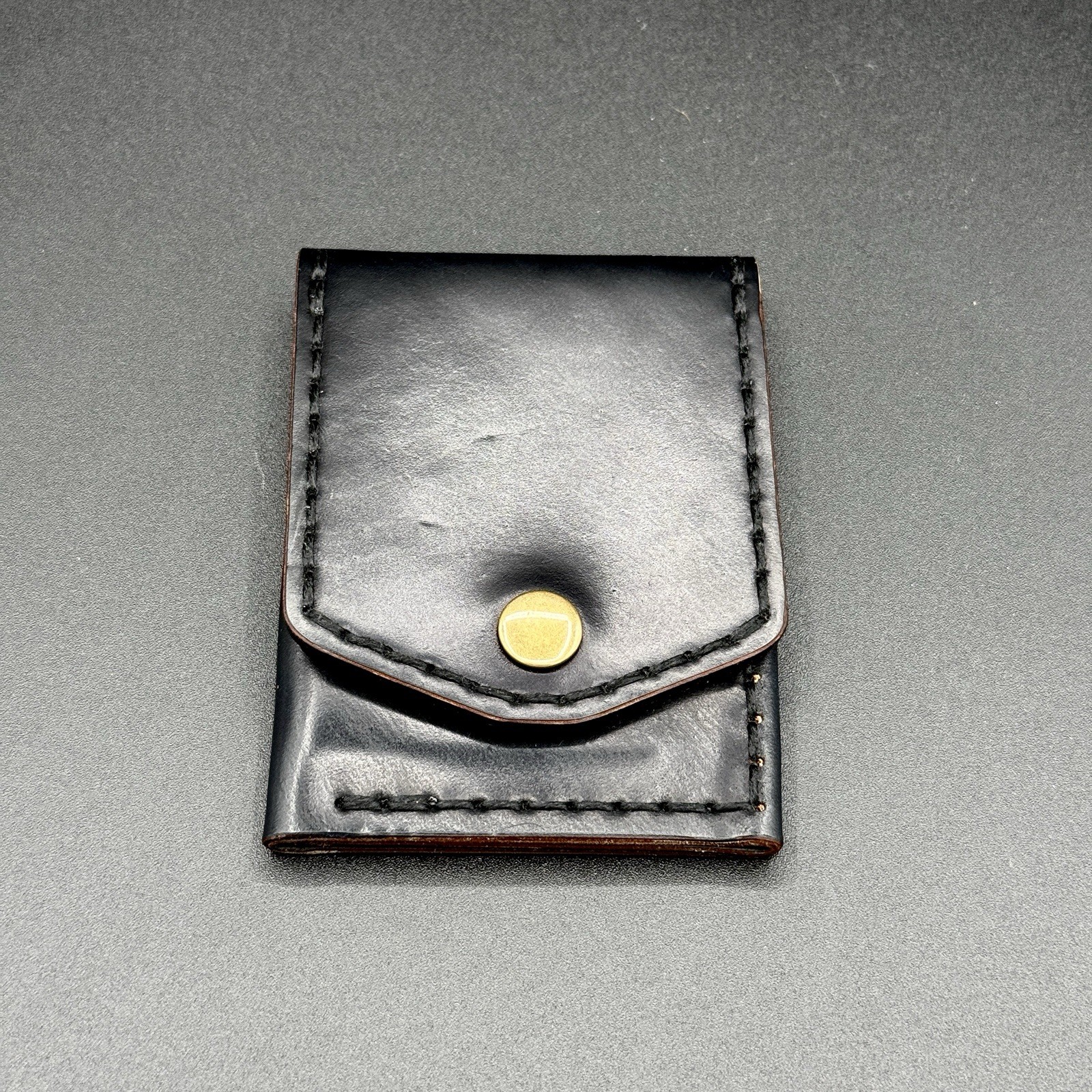 Horween Shell Cordovan Leather Hand-Stitched Wallet Custom Craft and Lore Horween Shell Cordovan Leather Hand-Stitched Wallet Custom Craft and Lore