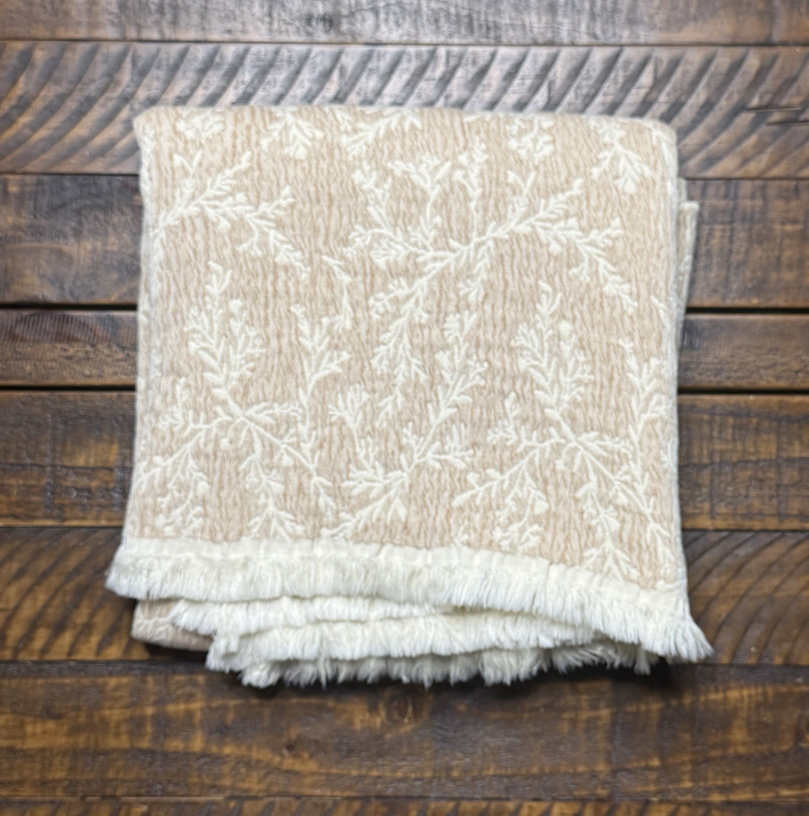 Rejuvenation Hadley Jacquard Throw Copper & Ivory 52”x72” New Rejuvenation Hadley Jacquard Throw Copper & Ivory 52”x72” New