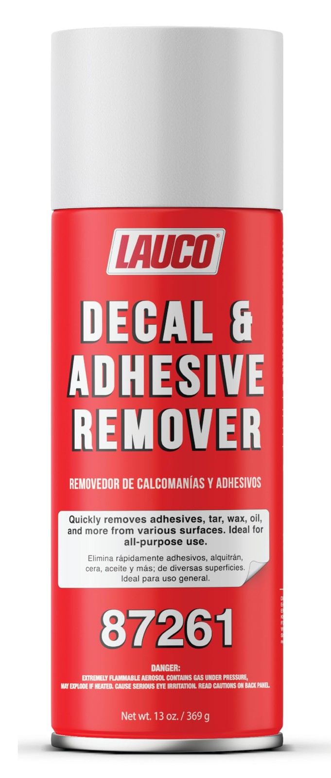 LAUCO Decal & Adhesive Remover–13 oz Aerosol Spray–Removes Stickers, Tar 1 Pack LAUCO Decal & Adhesive Remover–13 oz Aerosol Spray–Removes Stickers, Tar 1 Pack
