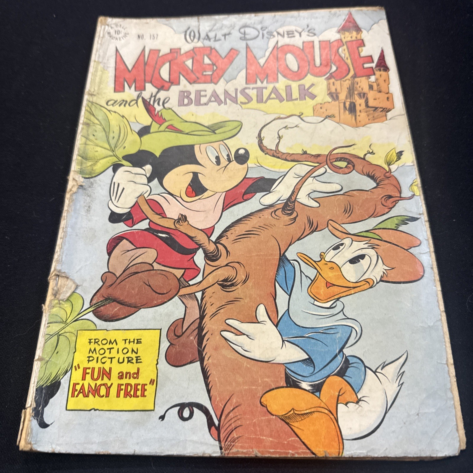 MICKEY MOUSE AND THE BEANSTALK / FOUR COLOR #157 GD 2.0 (DELL 1947) DONALD DUCK