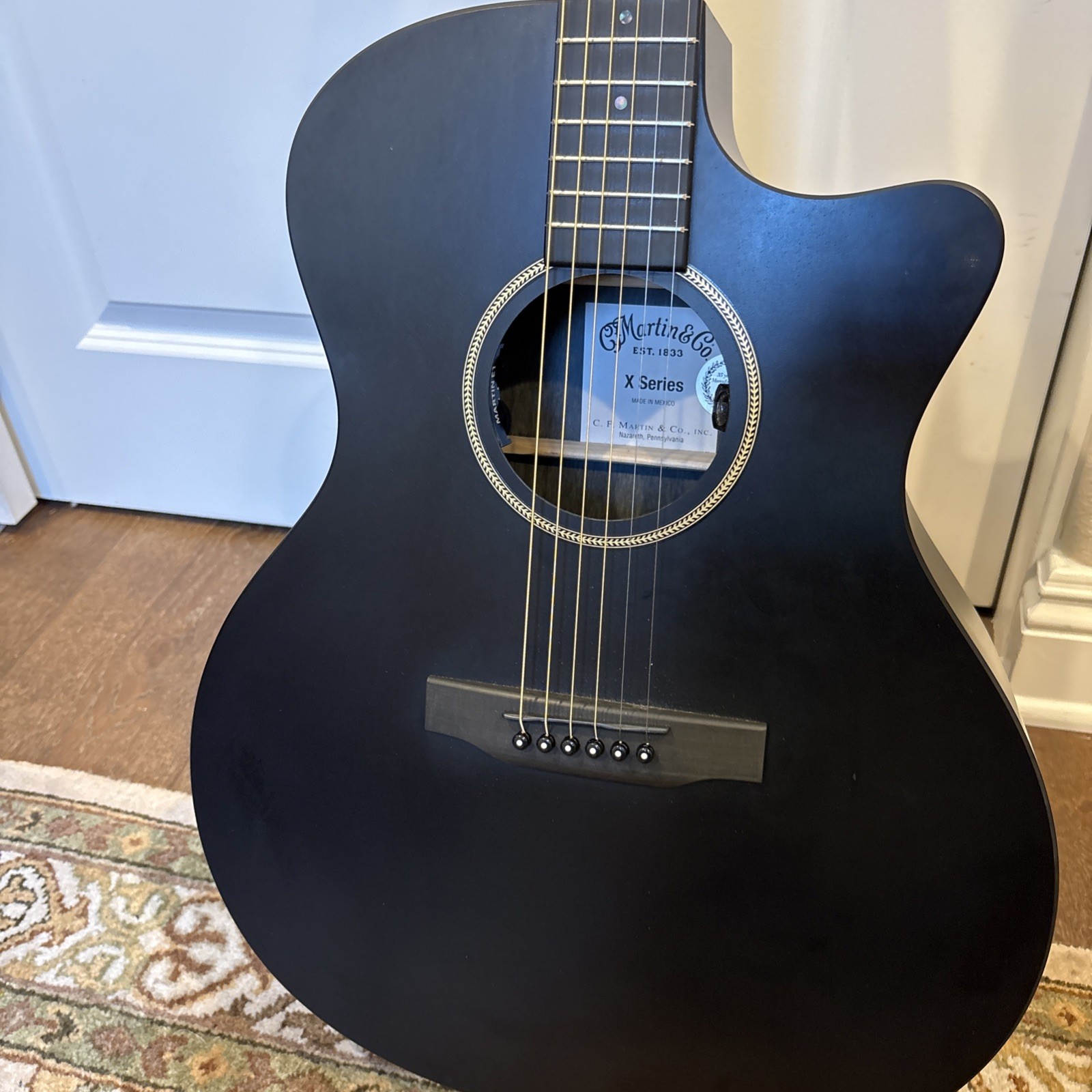 Martin GPC-X1E Black X Series Grand Performance Acoustic-Electric Guitar  