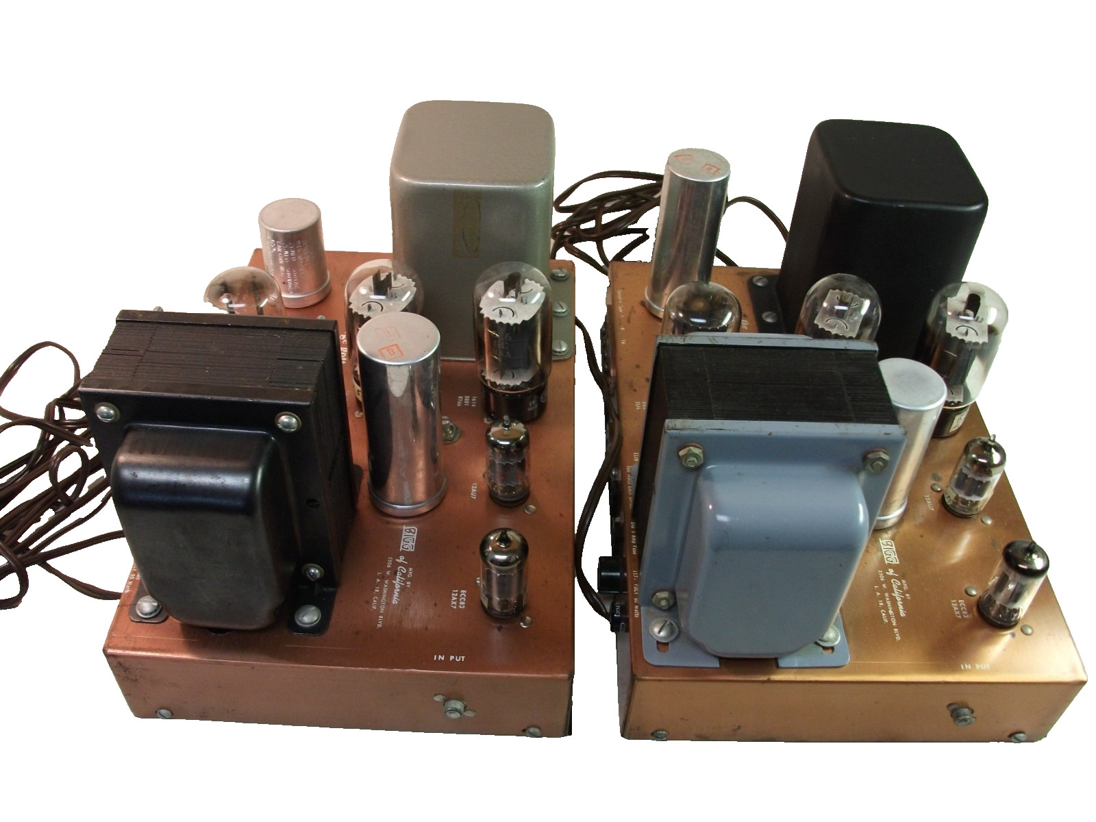 PAIR OF GEORGE GOTT G30U TUBE POWER AMPS