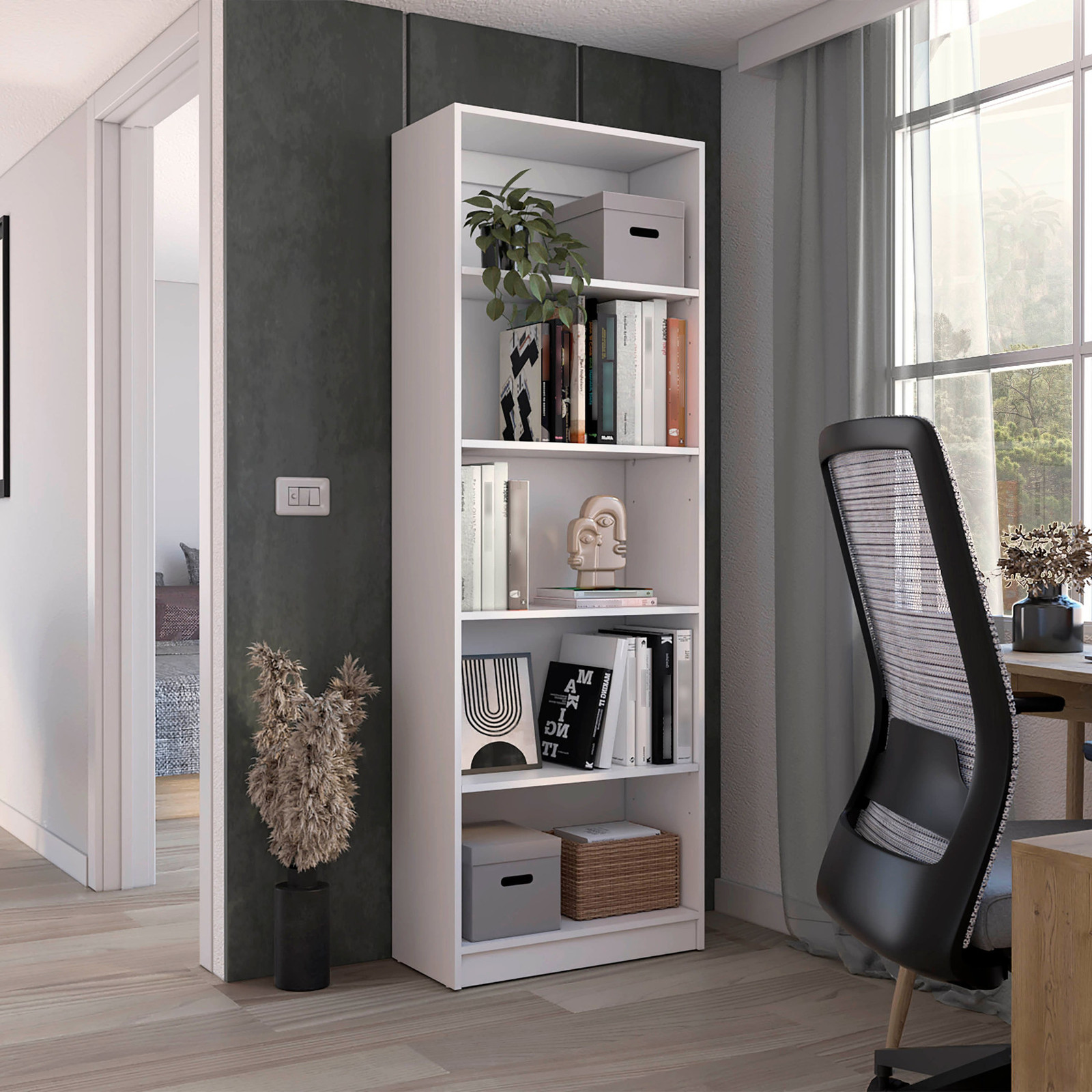 Home Office Bookcase with 4 Shelves | Display a Variety of Items | Manufactured Home Office Bookcase with 4 Shelves | Display a Variety of Items | Manufactured