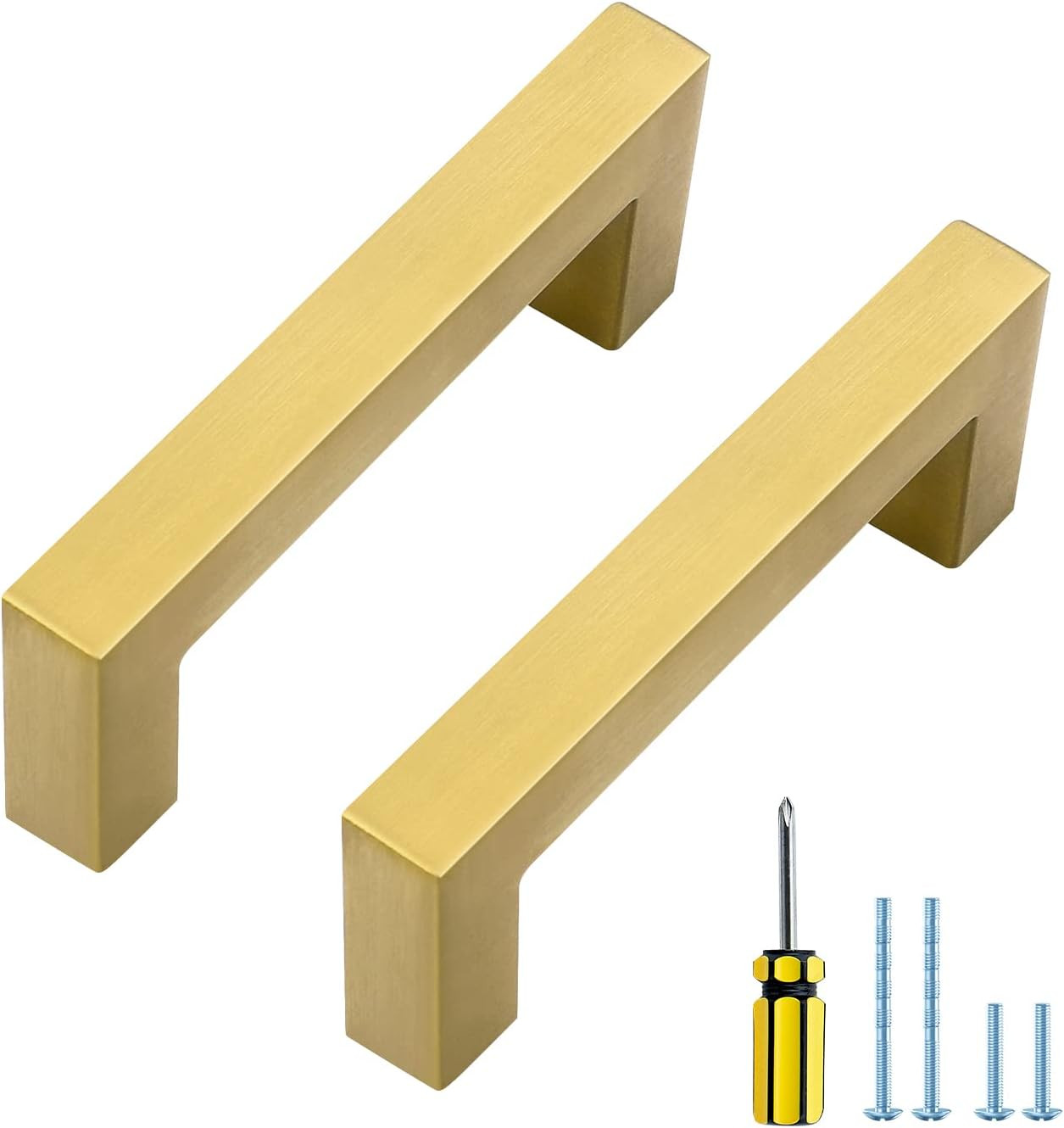 Stylish Gold Cabinet Pulls - 50 Pack, 3\